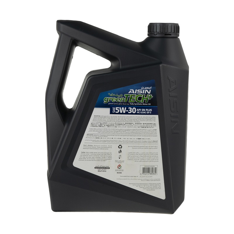 روغن موتور خودرو آیسین مدل 5W-30 SN PLUS ظرفیت 5 لیتر - پارت‌وین